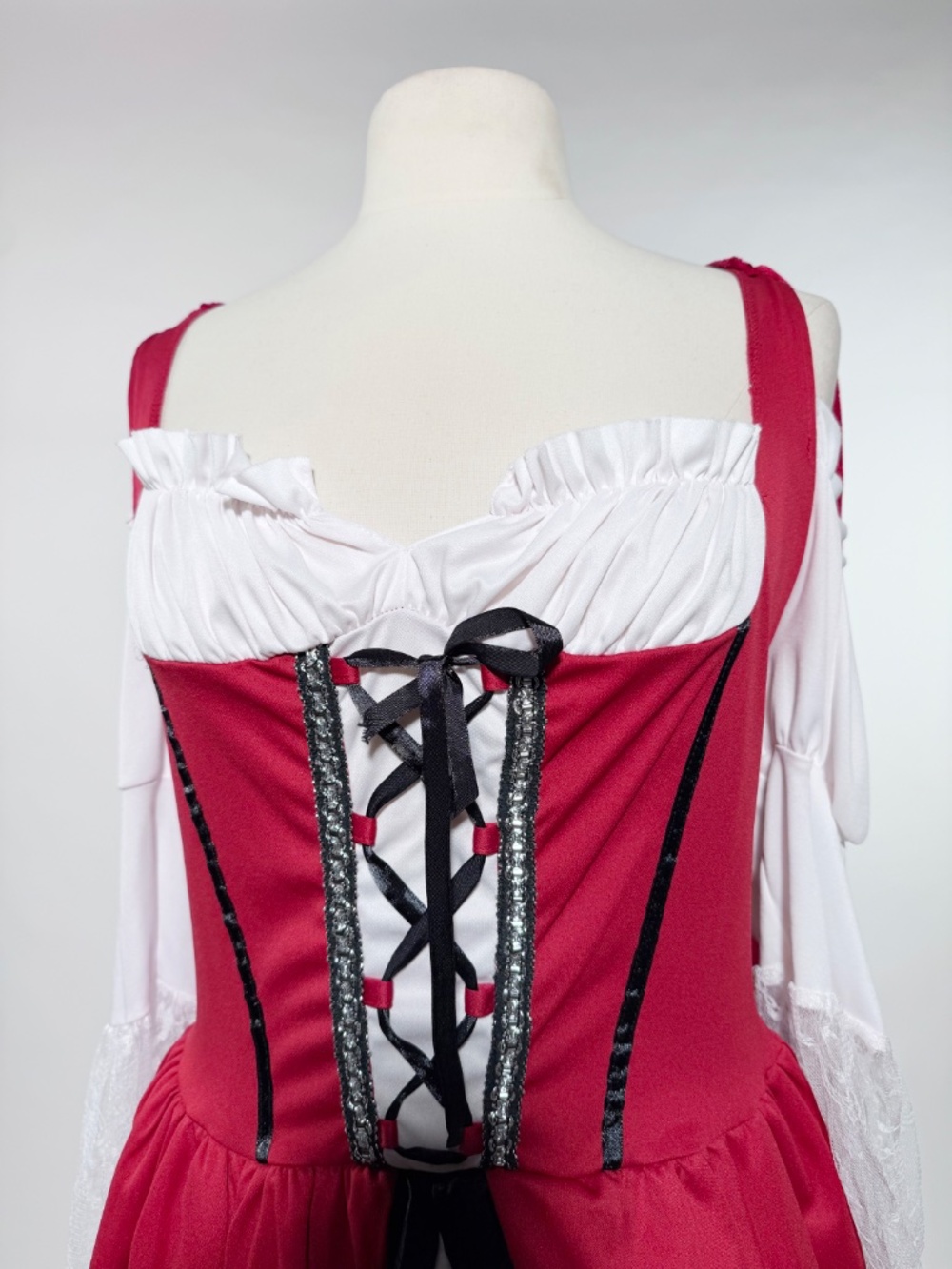 Leg Avenue Women's Costume Little Red Ridding Hood with attached Cape - 1X/2X - Picture 3 of 6